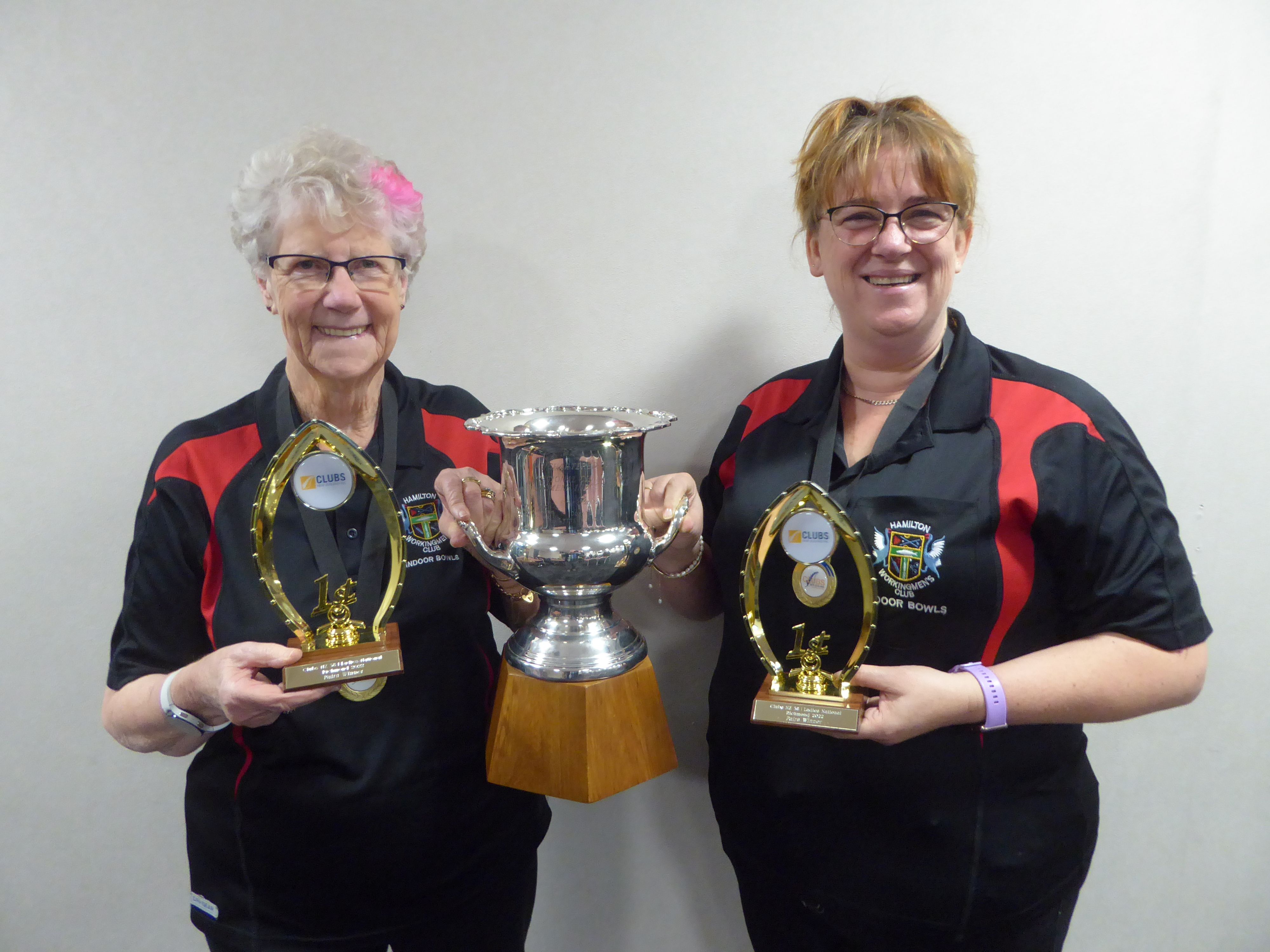 Clubs NZ 2022 National Ladies Winners Pairs  Kay Lord L Monk